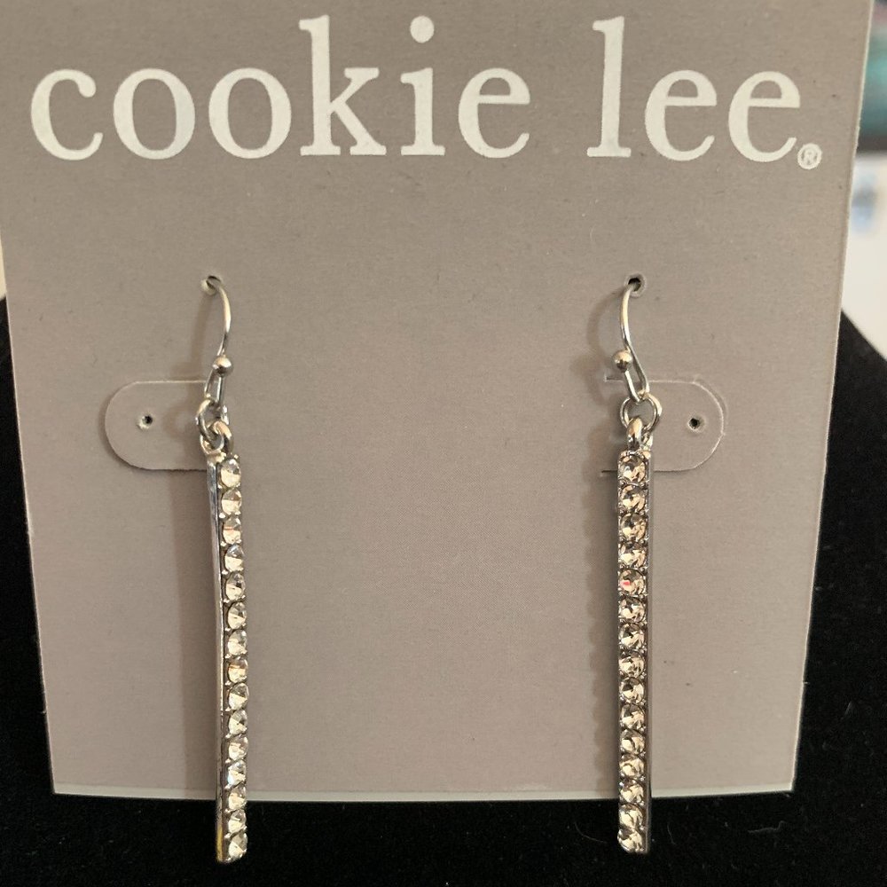 Silver Crystal Earrings